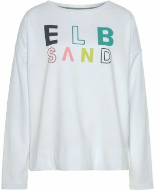 Elbsand Mikina  zelená / jablková / ružová / biela