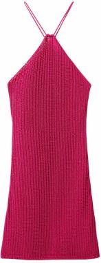 MANGO Pletené šaty  fuksia