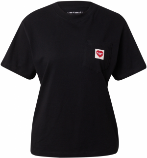 Carhartt WIP Tričko  červená / čierna / biela