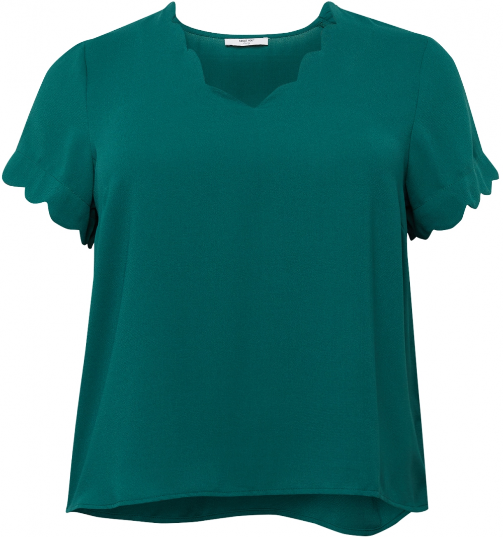 ABOUT YOU Curvy Tričko 'Fotini'  smaragdová