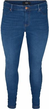 Zizzi Jeggings  modrá denim