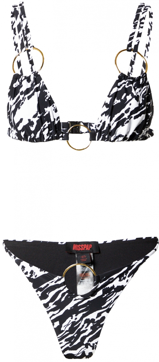 Misspap Bikiny  zlatá / čierna / biela