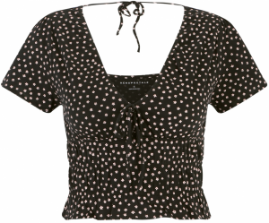 AÉROPOSTALE Tričko  pastelovo ružová / čierna