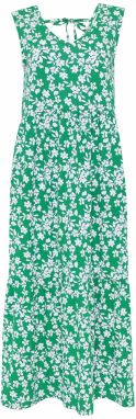 Threadbare Letné šaty 'Byers Tiered'  trávovo zelená / biela