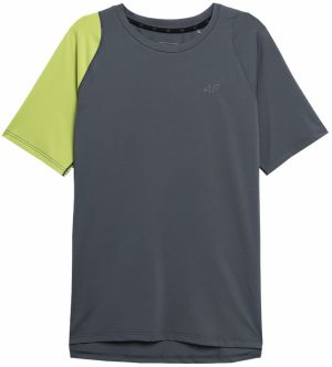 4F Funkčné tričko  sivá / zelená