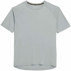 4F Funkčné tričko  svetlosivá / oranžová