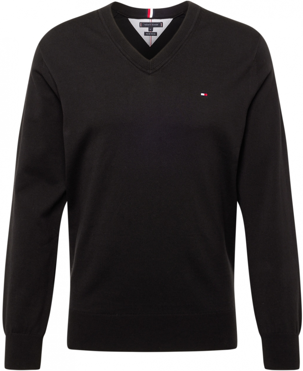 TOMMY HILFIGER Sveter  červená / čierna / biela