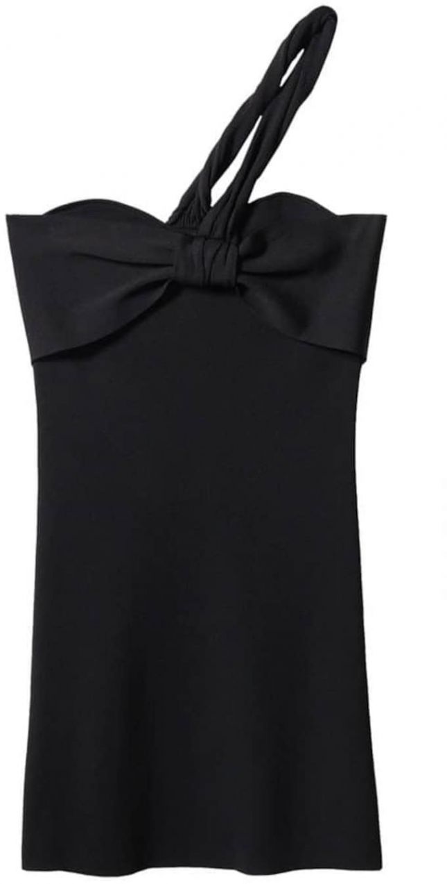 MANGO Pletené šaty 'Juanito'  čierna