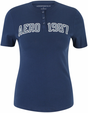 AÉROPOSTALE Tričko  námornícka modrá / biela