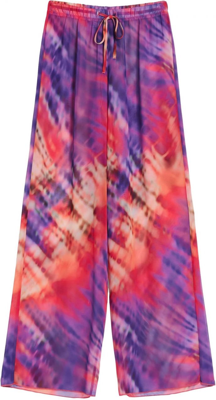 Bershka Nohavice  fialová / zmiešané farby