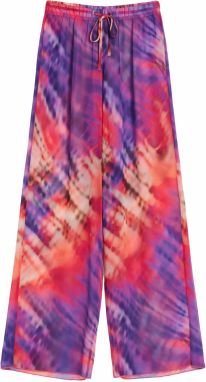 Bershka Nohavice  fialová / zmiešané farby