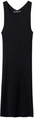 MANGO Pletené šaty 'PASI'  čierna