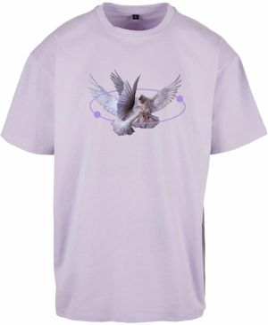 Mister Tee Tričko 'Vive la Liberte'  pastelovo modrá / sivá / svetlofialová / biela