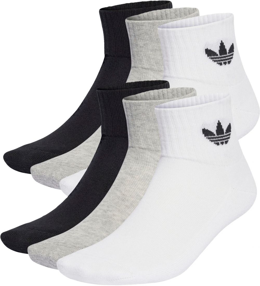 ADIDAS ORIGINALS Ponožky  sivá melírovaná / čierna / biela