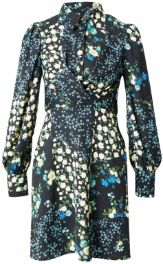 Dorothy Perkins Košeľové šaty  nebesky modrá / svetložltá / tmavozelená / čierna