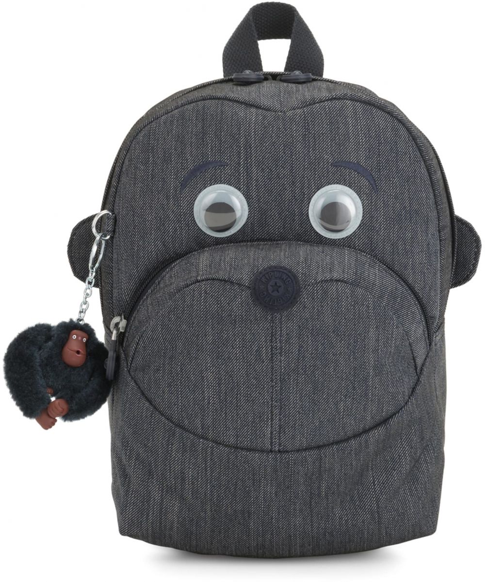 KIPLING Batoh 'Back To School Faster'  sivá melírovaná / čierna