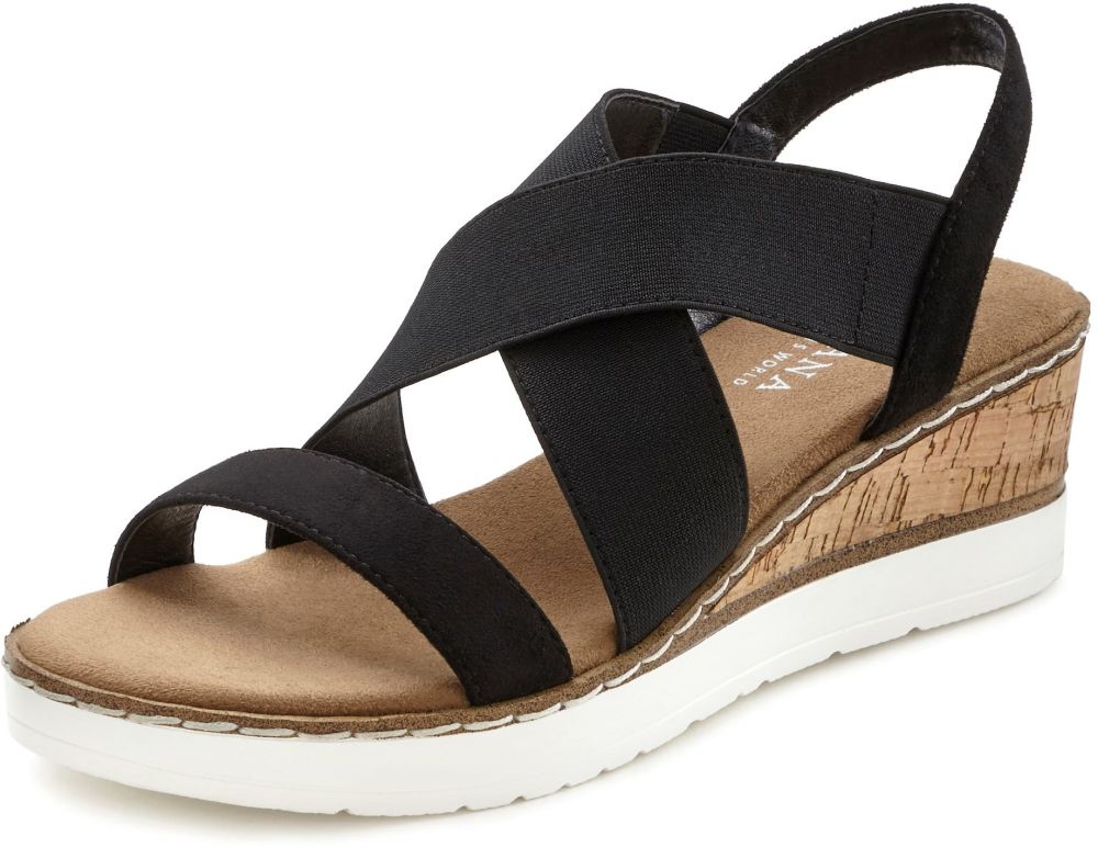 LASCANA Sandále  čierna