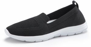 LASCANA Slip-on obuv  čierna