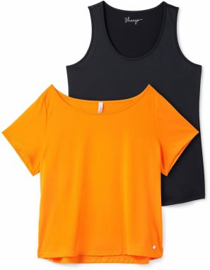 SHEEGO Funkčné tričko  oranžová / čierna