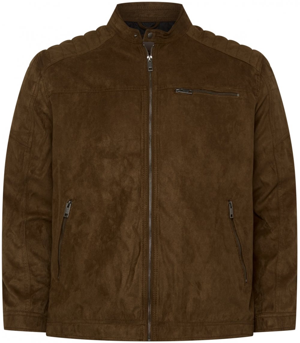 Jack & Jones Plus Prechodná bunda 'Rocky'  hnedá
