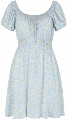 Cotton On Petite Letné šaty 'Joey'  svetlomodrá / pastelovo žltá