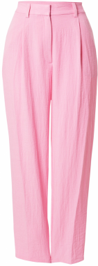 Monki Plisované nohavice  ružová