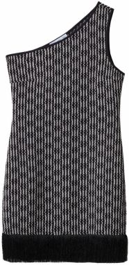 MANGO Šaty 'RUSTI'  čierna / biela