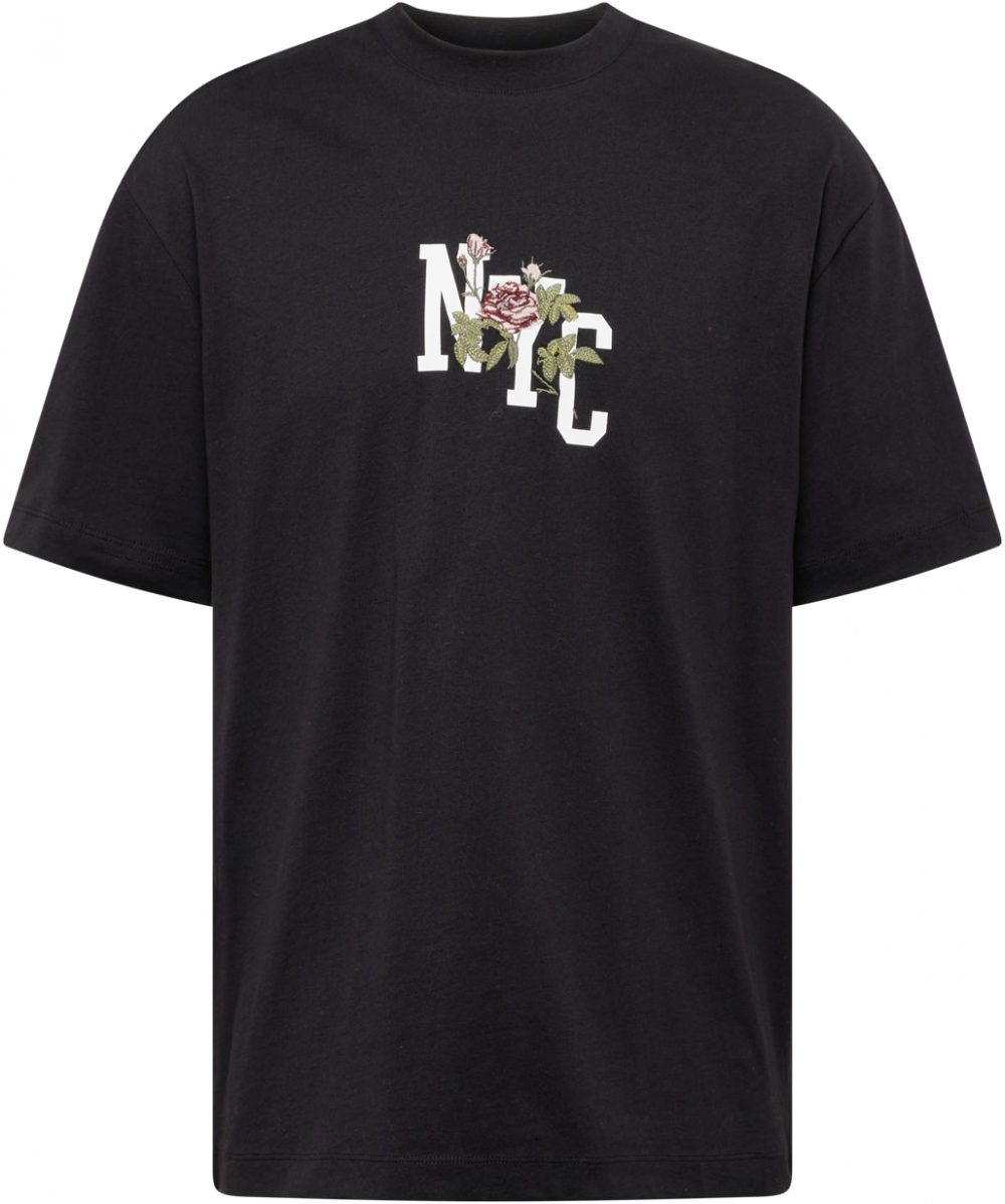 TOPMAN Tričko  zelená / červená / čierna / biela