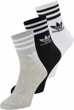 ADIDAS ORIGINALS Ponožky  sivá / čierna / biela