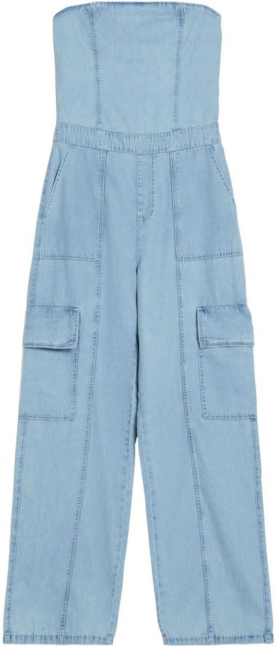 Bershka Overal  svetlomodrá