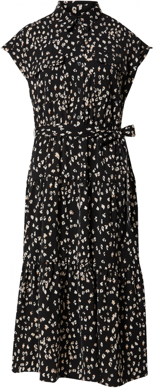 DKNY Košeľové šaty  čierna / biela