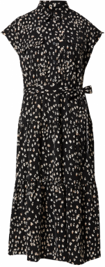 DKNY Košeľové šaty  čierna / biela