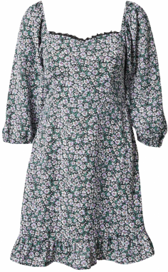 Dorothy Perkins Šaty  zelená / fialová / čierna / biela