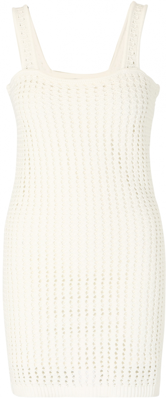 Gap Petite Pletené šaty  šedobiela