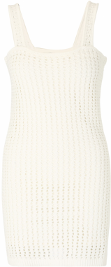 Gap Petite Pletené šaty  šedobiela