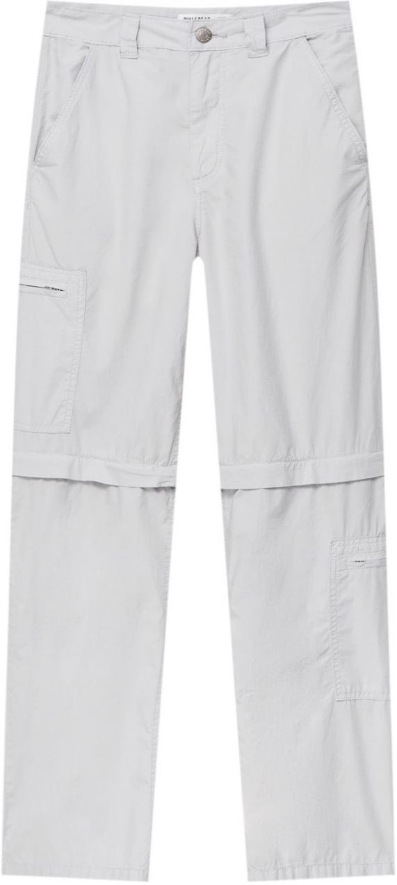 Pull&Bear Nohavice  svetlosivá