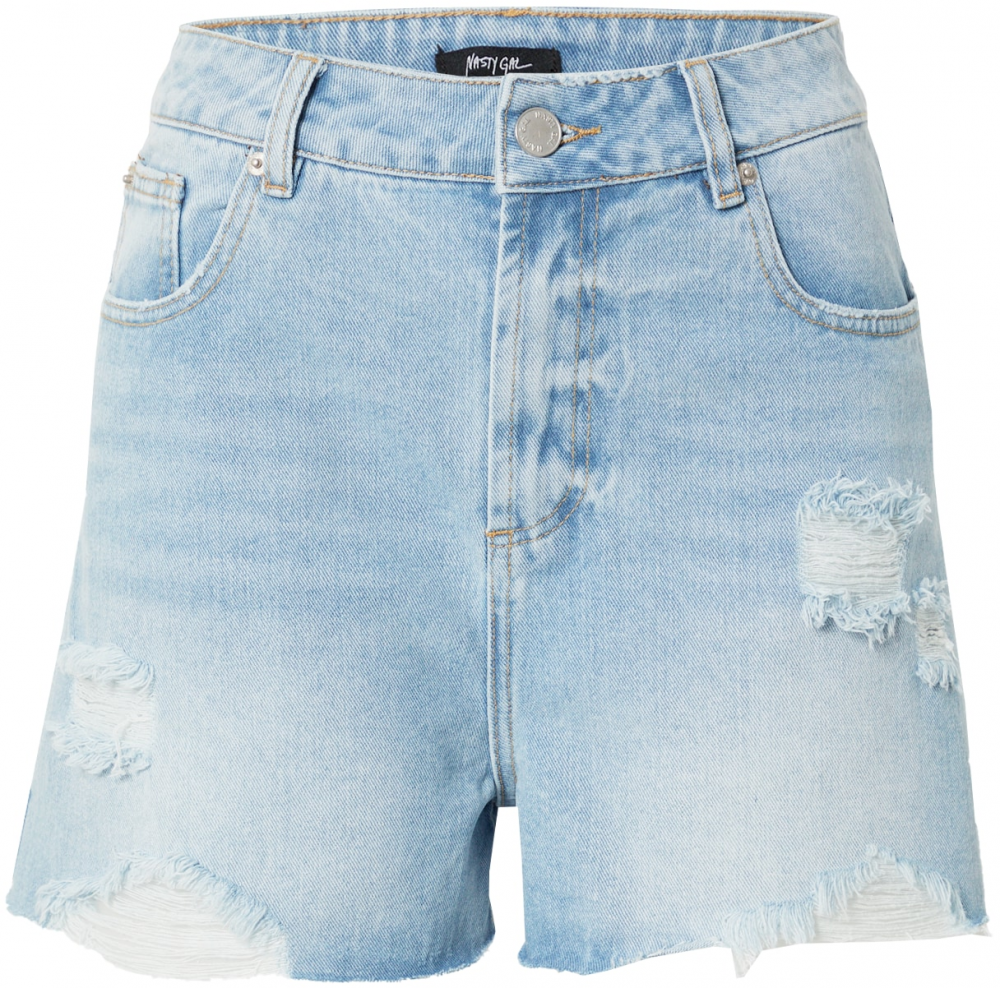 Nasty Gal Džínsy  modrá denim