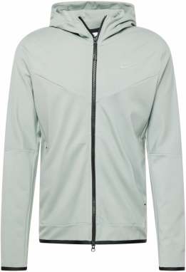 Nike Sportswear Tepláková bunda  pastelovo zelená / čierna
