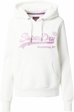 Superdry Mikina  orchideová / vaječná škrupina