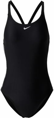Nike Swim Športové jednodielne plavky  čierna / biela