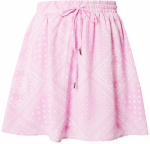 SISTERS POINT Sukňa 'VAIRA'  ružová / šedobiela