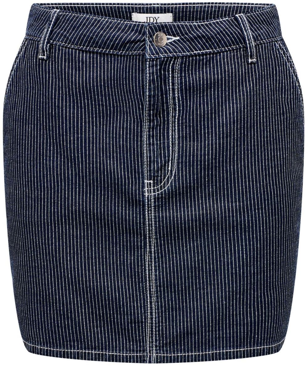 JDY Sukňa 'NEVAEH'  tmavomodrá / biela