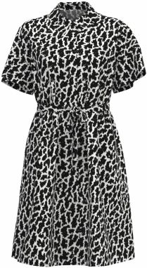 OBJECT Košeľové šaty  čierna / biela