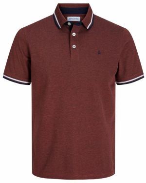 Jack & Jones Plus Tričko  čokoládová / čierna / biela