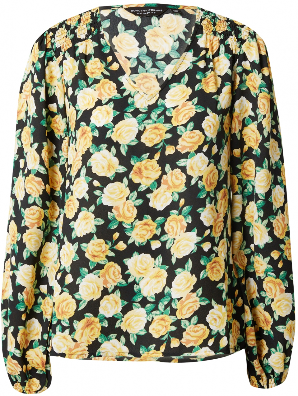 Dorothy Perkins Blúzka  zelená / svetlooranžová / čierna / biela