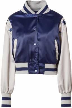 Nasty Gal Prechodná bunda  námornícka modrá / svetlosivá