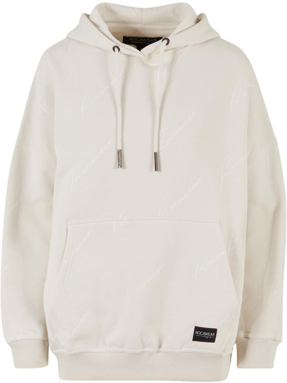 ROCAWEAR Mikina 'Miami'  čierna / biela / šedobiela