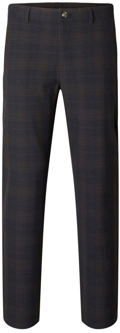 SELECTED HOMME Chino nohavice 'Robert'  tmavomodrá / tmavohnedá