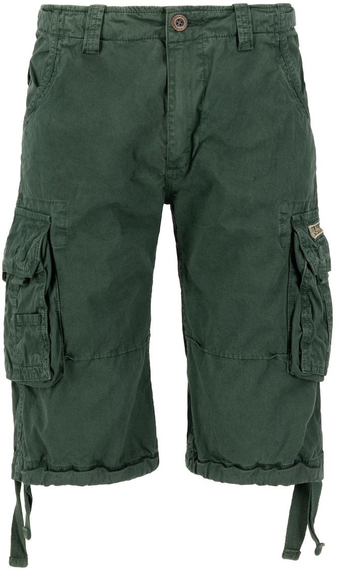 ALPHA INDUSTRIES Nohavice  tmavozelená
