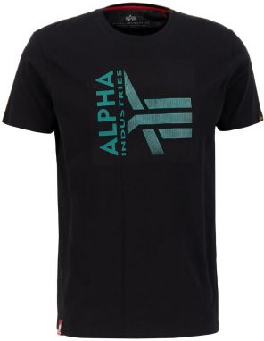 ALPHA INDUSTRIES Tričko  modrá / čierna